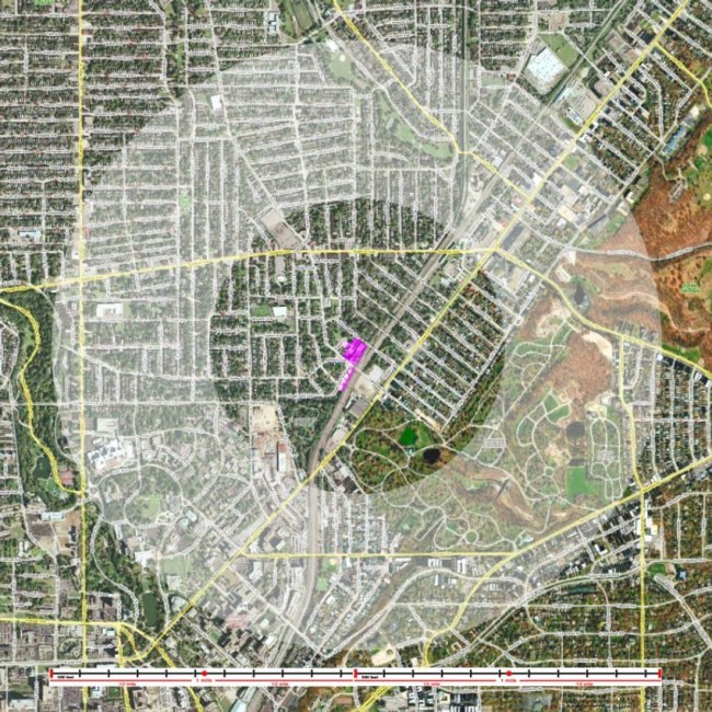 Hough Star Complex East Cleveland Mile Radius Map